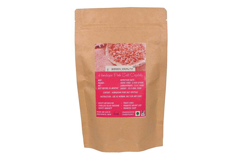 Green Wealth Himalayan Pink Salt Crystals    Pack  2.25 kilogram